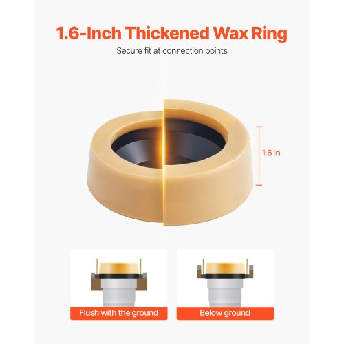 Toilet Wax Ring Kit 16Inch Extra Thick Wax Ring for Toilet Bowls