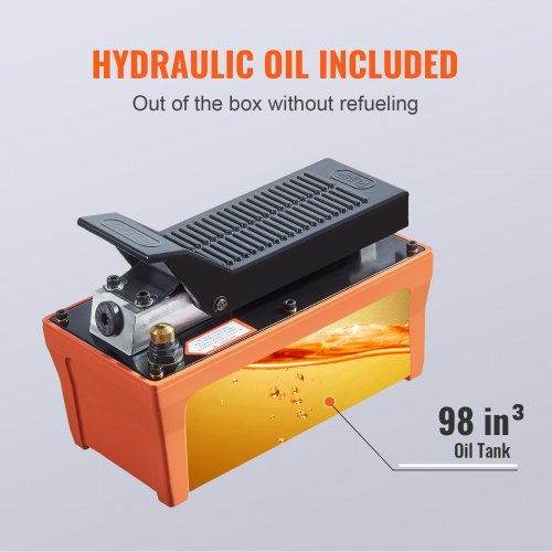 Air Hydraulic Pump 10000 PSI 12 Gal Reservoir NPT 38 Oil Outlet NPT