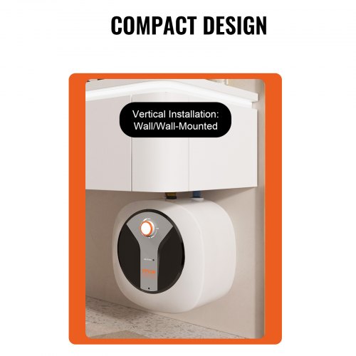 Electric MiniTank Water Heater 4Gallon Tank 1440W Hot Water Boiler