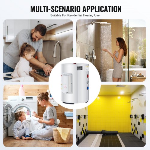 Electric Water Heater 10 Gallon Tank Instant Hot Water Heater 16Kw