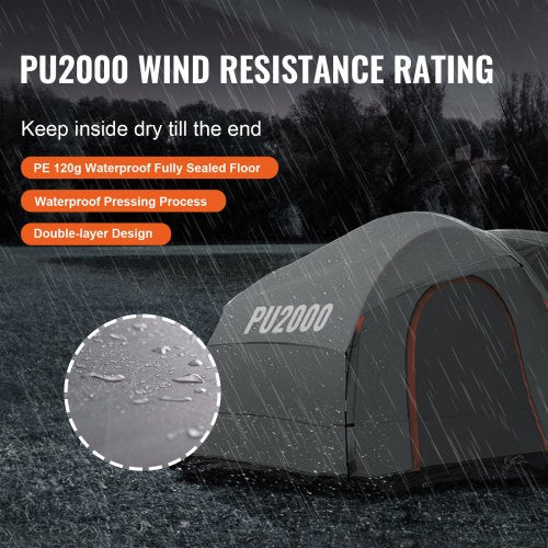 SUV Camping Tent 88 SUV Tent Attachment for Camping with Rain Layer and Carry