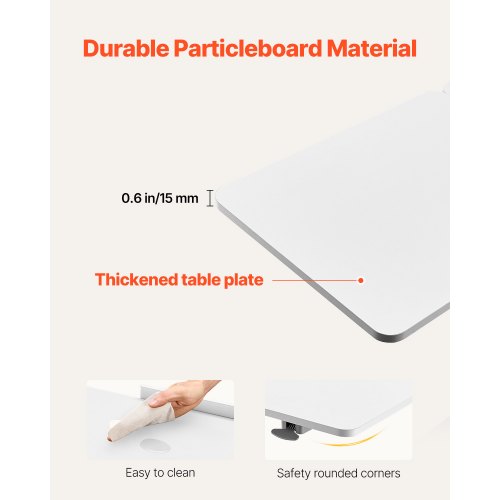 Overbed Table Mobile Bed Side Table with Flip Desktop and 4 Hidden Wheels