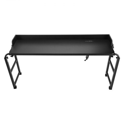 Overbed Table Mobile Bed Side Table with 4 Wheels 2 with Brakes and Power