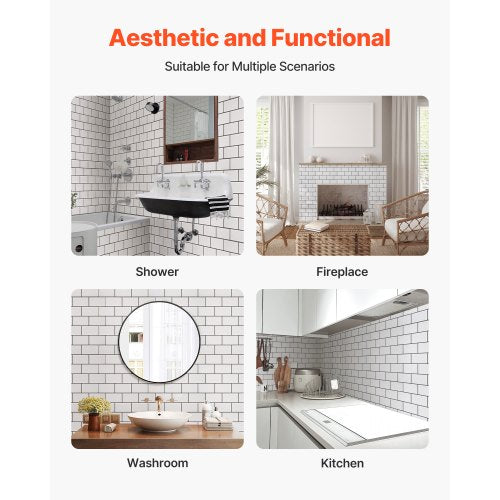 Peel and Stick Backsplash 10Sheet 12 x 12 x 078 inch 305 x 305 x 2.0 mm