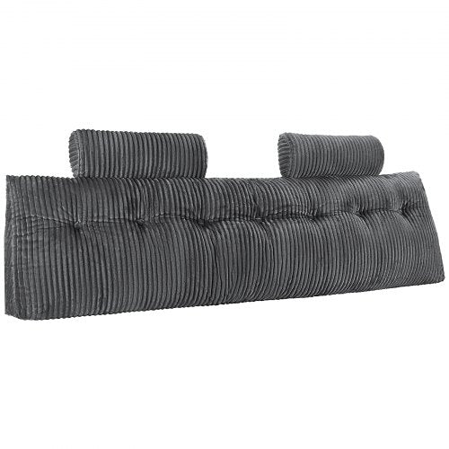 Headboard Pillow King Size Wedge Headboard Pillow with 2 Side Pockets