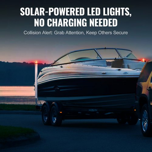Marine Trailer Guide Set 62 with LED Illumination Pair of Steel