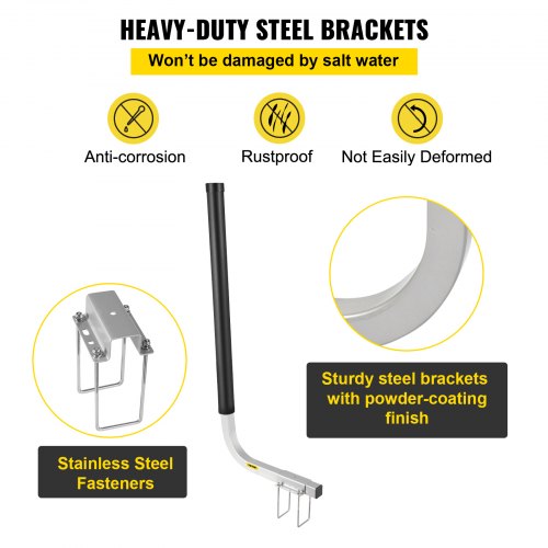 Boat Trailer Guideons 40 2PCS Rustproof Galvanized Steel Trailer Guide