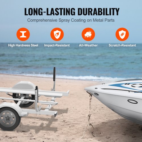 Marine Trailer Guide Set 205” Flexibly Adjustable Poles Pair of Steel