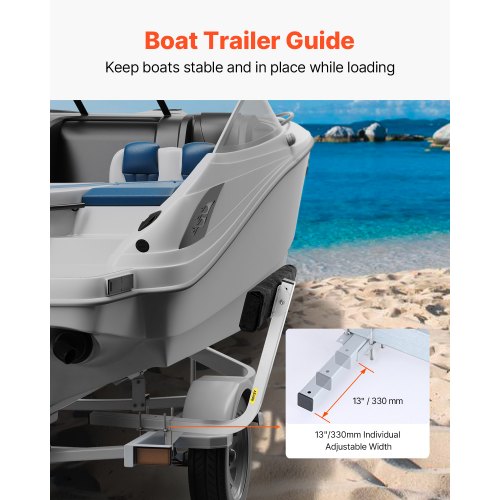 Marine Trailer Assistant 276” Flexibly Adjustable Bunk GuideOns Pair of Durable