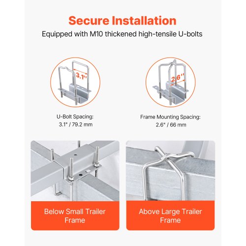 Marine Trailer Assistant 276” Flexibly Adjustable Bunk GuideOns Pair of Durable