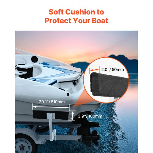 Marine Trailer Assistant 276” Flexibly Adjustable Bunk GuideOns Pair of Durable