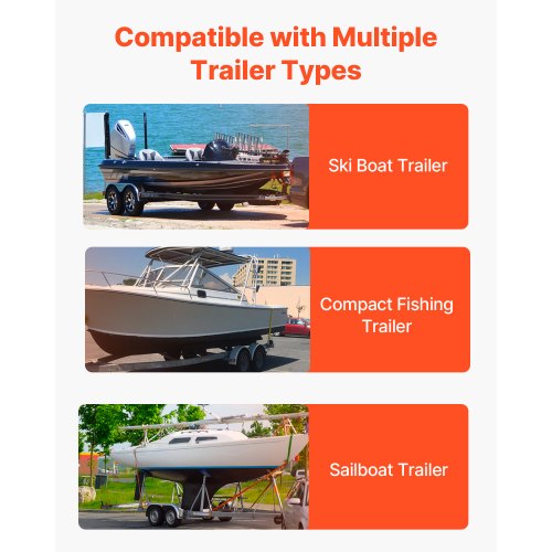 Marine Trailer Assistant 276” Flexibly Adjustable Bunk GuideOns Pair of Durable