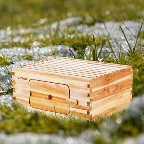 Bee Hive Deep Box Starter Kit 100 Beeswax Coated Natural Cedar Wood