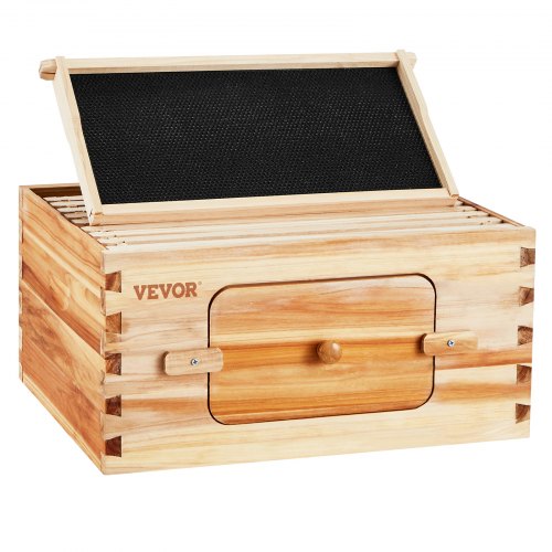 Bee Hive Deep Box Starter Kit 100 Beeswax Coated Natural Cedar Wood