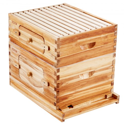 Bee Hive 20 Frame Bee Hives Starter Kit Beeswax Coated Fir Wood 1 Deep 1