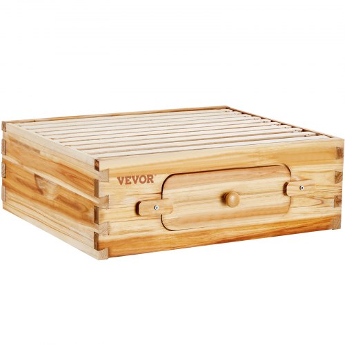 Bee Hive Medium Box Starter Kit 100 Beeswax Coated Natural Cedar Wood