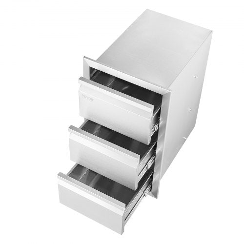 Outdoor Kitchen Drawers 15 W x 254 H x 19 D Box Frame Style Flush Mount
