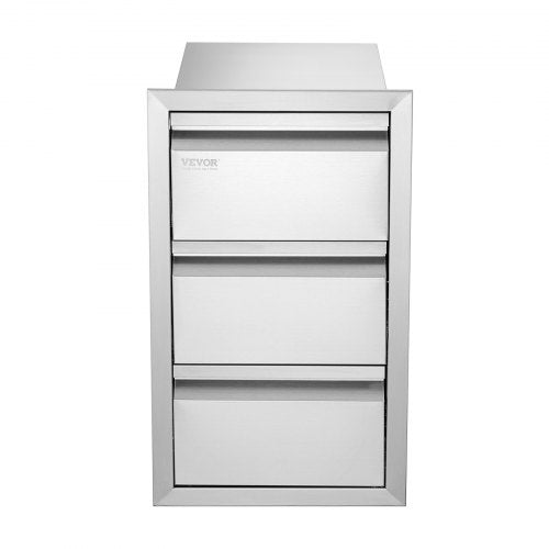 Outdoor Kitchen Drawers 15 W x 254 H x 19 D Box Frame Style Flush Mount