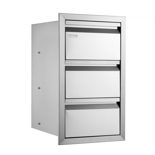Outdoor Kitchen Drawers 15 W x 254 H x 19 D Box Frame Style Flush Mount