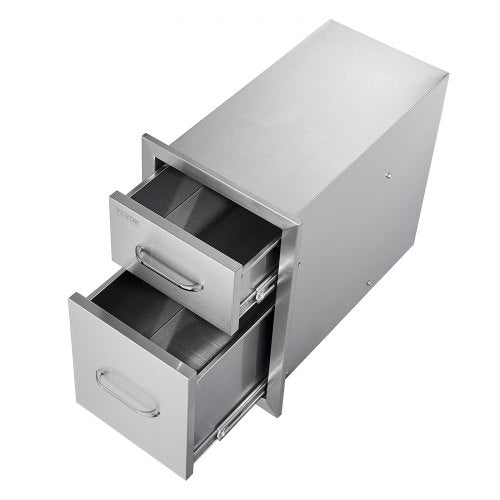Outdoor Kitchen Drawers 13 W x 204 H x 208 D Flush Mount Double BBQ