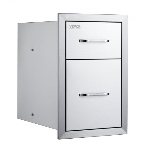 Outdoor Kitchen Drawers 13 W x 204 H x 208 D Flush Mount Double BBQ