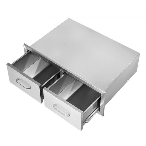 Outdoor Kitchen Drawers 30 W x 10 H x 20 D Horizontal Double BBQ Access