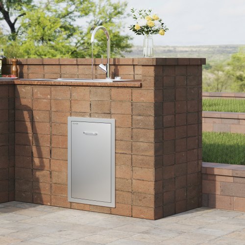 Outdoor Kitchen Propane Tank Drawer 16Wx244Hx16D Inch Stainless Steel Pull