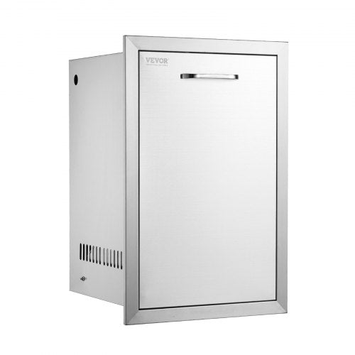 Outdoor Kitchen Propane Tank Drawer 16Wx244Hx16D Inch Stainless Steel Pull