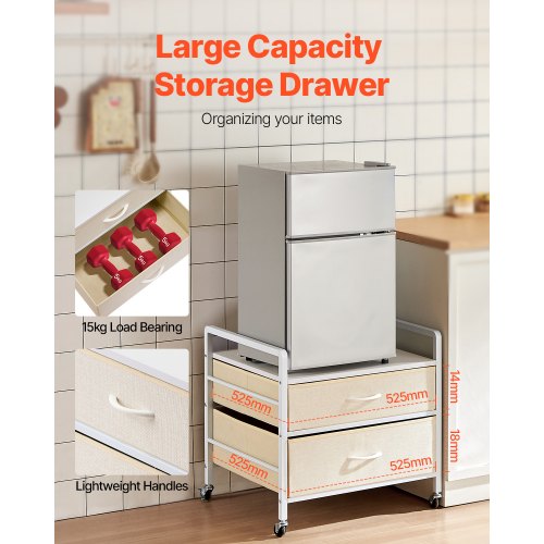 Mini Fridge Stand with Storage 176 lbCapacity Mini Fridge Table with 2