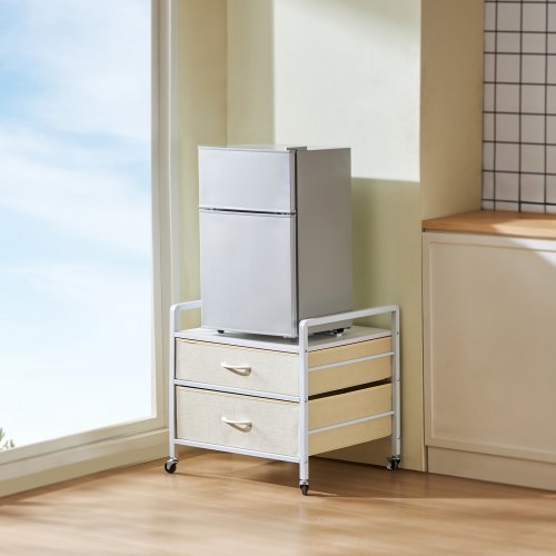 Mini Fridge Stand with Storage 176 lbCapacity Mini Fridge Table with 2