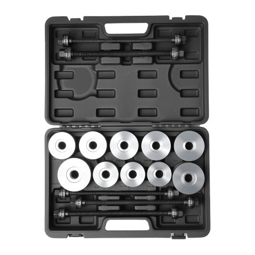 Pull and Press Sleeve Kit 27 PCS Steel Bush Removal Insertion Sleeve Tools
