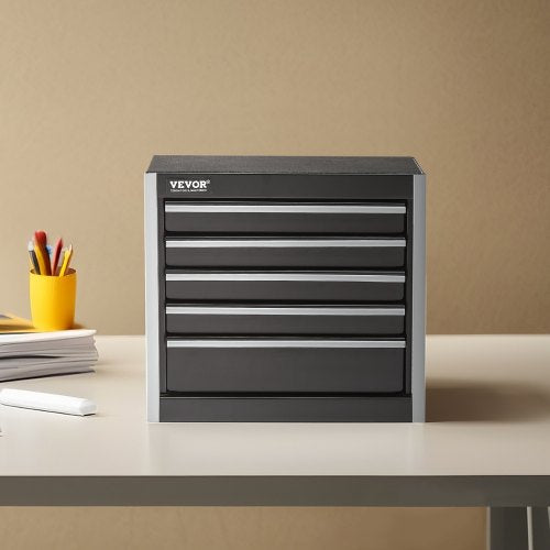 Metal Tool Box 86inch Portable Metal Tool Box with 5 Drawers Small Tool