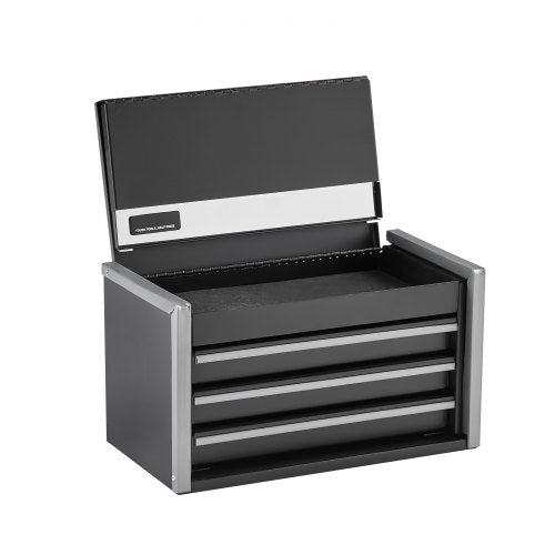 Metal Tool Box 86inch Portable Metal Tool Box with 3 Drawers Small Tool