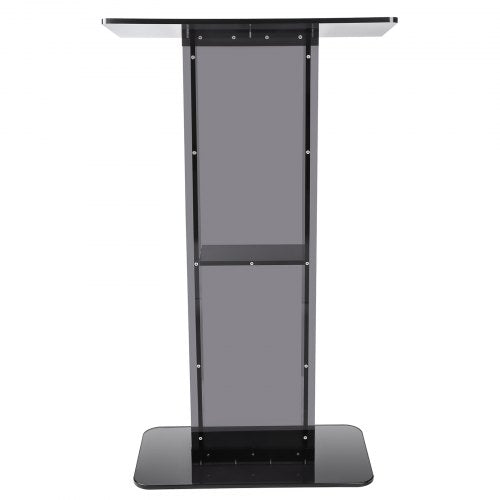 Acrylic Podium 47 Acrylic Podium Stand with Wide Reading Surface Storage