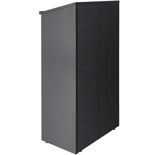 Podium Stand 47 in Hostess Stand with 4 Rolling Wheels Wood Podium with 4