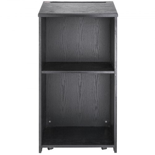 Podium Stand 47 in Hostess Stand with 4 Rolling Wheels Wood Podium with 4