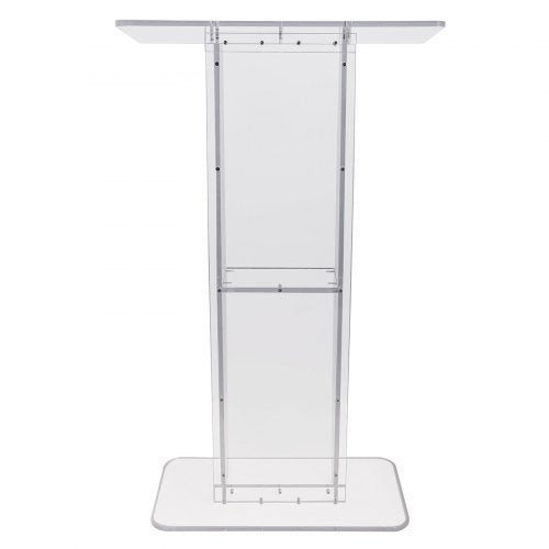 Acrylic Podium 47 Clear Acrylic Podium Stand with Wide Reading Surface