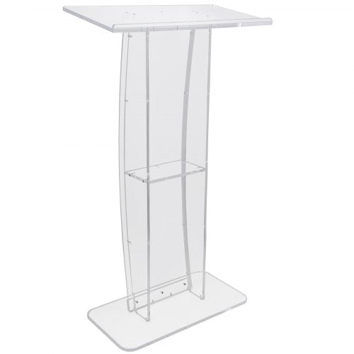 Acrylic Podium 47 Clear Acrylic Podium Stand with Wide Reading Surface