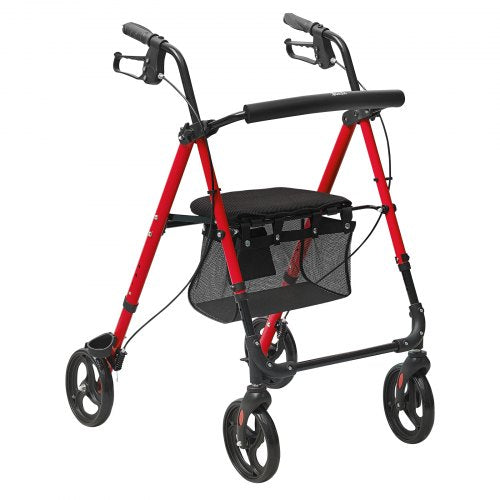 Rollator Walker for Seniors and Adult Lightweight Aluminum Foldable Rolling