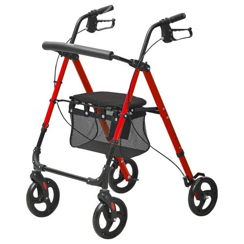 Rollator Walker for Seniors and Adult Lightweight Aluminum Foldable Rolling