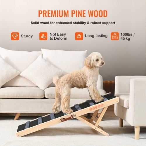 Dog Ramp Folding Pet Ramp for Bed Adjustable Dog Ramp for Small Large