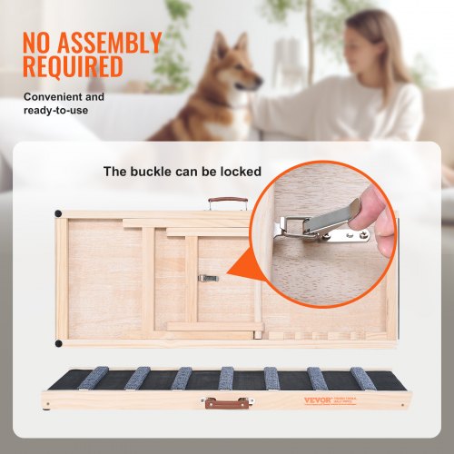 Dog Ramp Folding Pet Ramp for Bed Adjustable Dog Ramp for Small Large