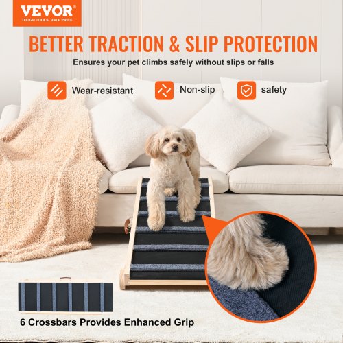 Dog Ramp Folding Pet Ramp for Bed Adjustable Dog Ramp for Small Large
