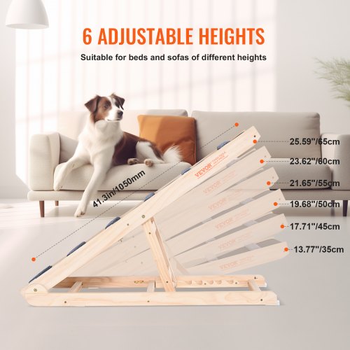 Dog Ramp Folding Pet Ramp for Bed Adjustable Dog Ramp for Small Large