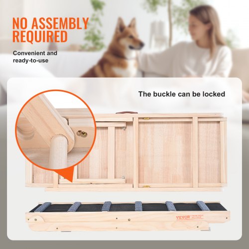 Dog Ramp Folding Pet Ramp for Bed Adjustable Dog Ramp for Small Large