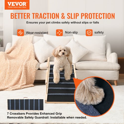 Dog Ramp Folding Pet Ramp for Bed Adjustable Dog Ramp for Small Large