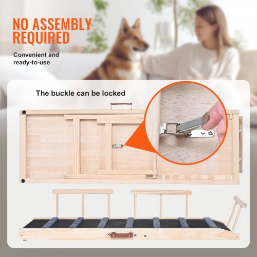 Dog Ramp Folding Pet Ramp for Bed Adjustable Dog Ramp for Small Large