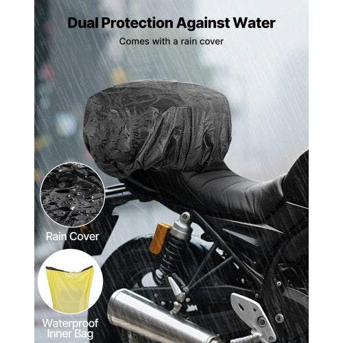 Motorcycle Tail Bag 30 L Motorcycle Rear Seat Bag with Waterproof Rain