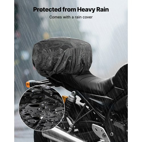Motorcycle Tail Bag 10 L Motorcycle Rear Seat Bag with Waterproof Rain