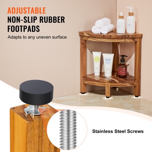 Corner Teak Shower Bench 17 Height 12 Radius 100 Teak Wood Corner